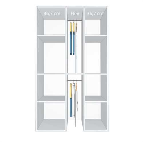 Inventar fra bredde 100 cm til 120 cm - Celebert - Model B